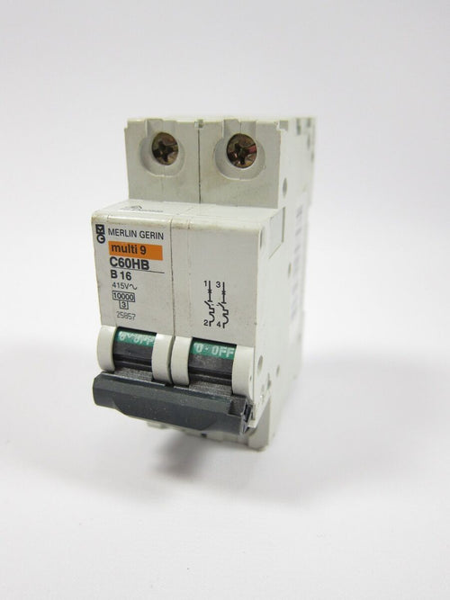 C60Hb B16 Merlin Gerin 16A 2-Pole Circuit Breaker-Ram Automations