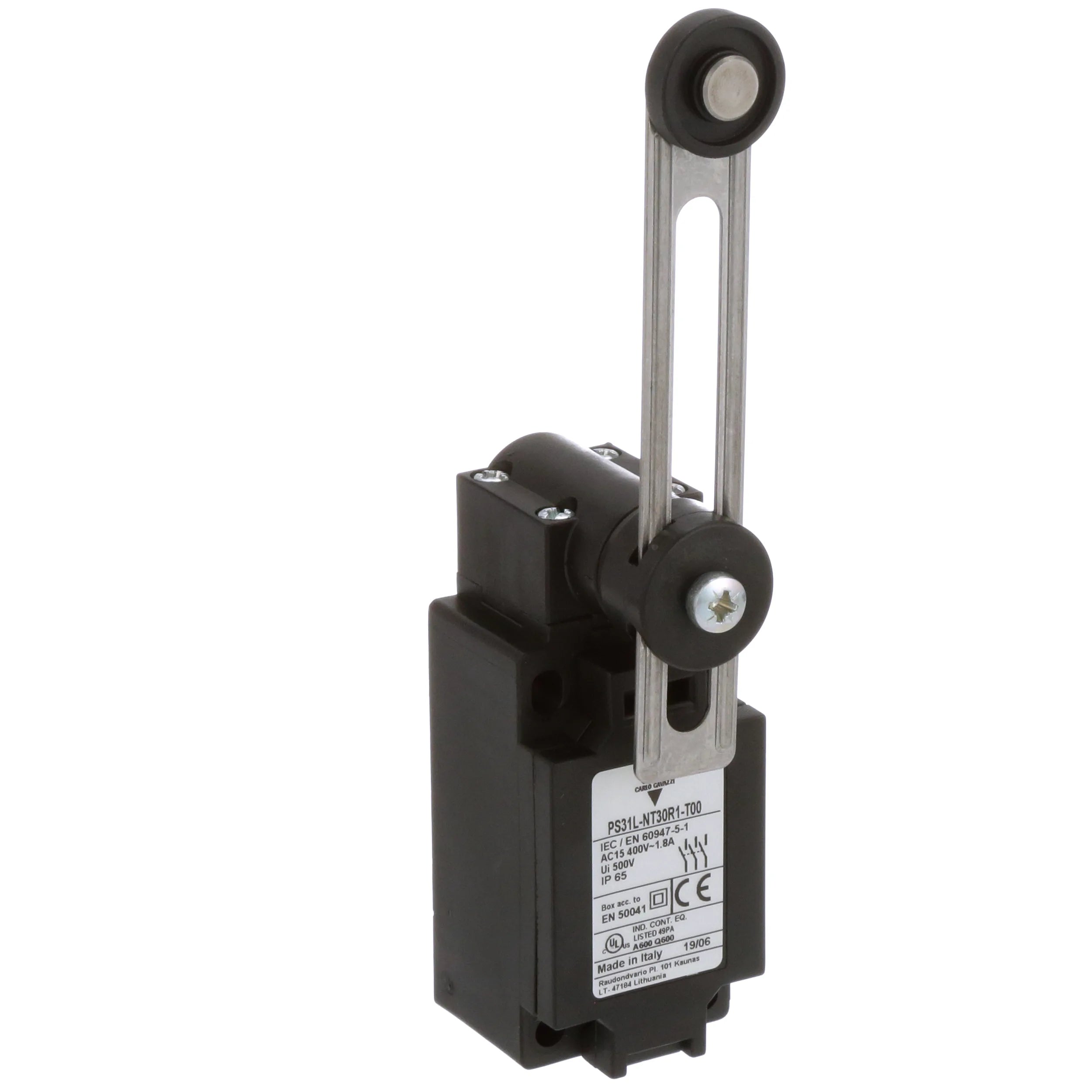 Carlo Gavazzi Ps21h-ns11hc-t00 Limit Switch with Durable Actuator for Automation Applications Main image