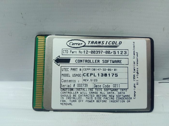 CARRIER Ctrlr SW 5123 | PART 12-00397-00/5123 CTD Main image
