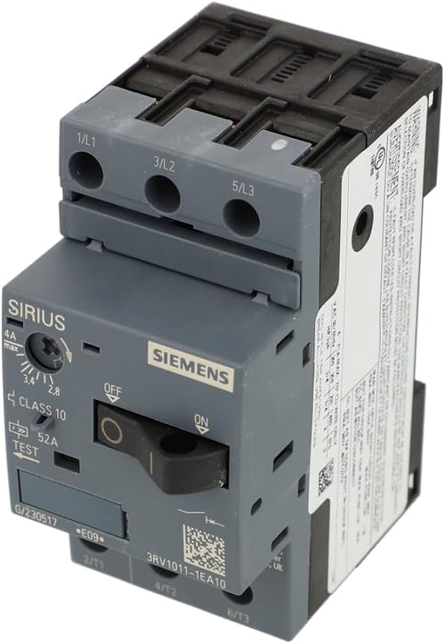 Circuit Breaker 2.8-4A Siemens 3RV1011-1EA10