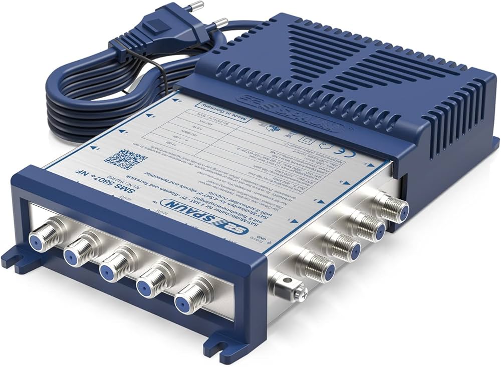 Compact Multiswitch for 4 Sat IF Signals and Terrestrial | Spaun SMS 5802 NF Main image