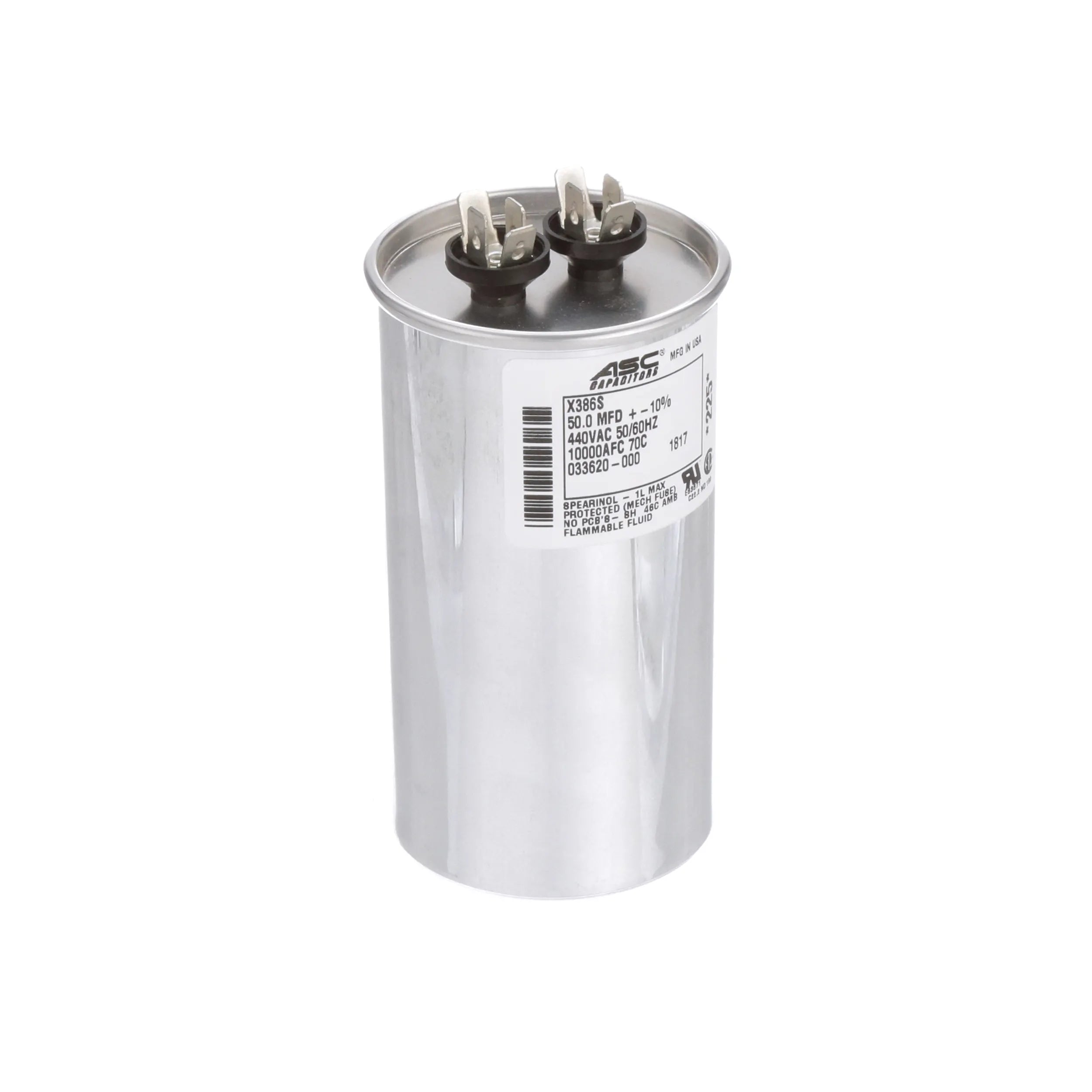 Compressor Run Capacitor Asc Capacitors X386S Mn16 | Asc Main image