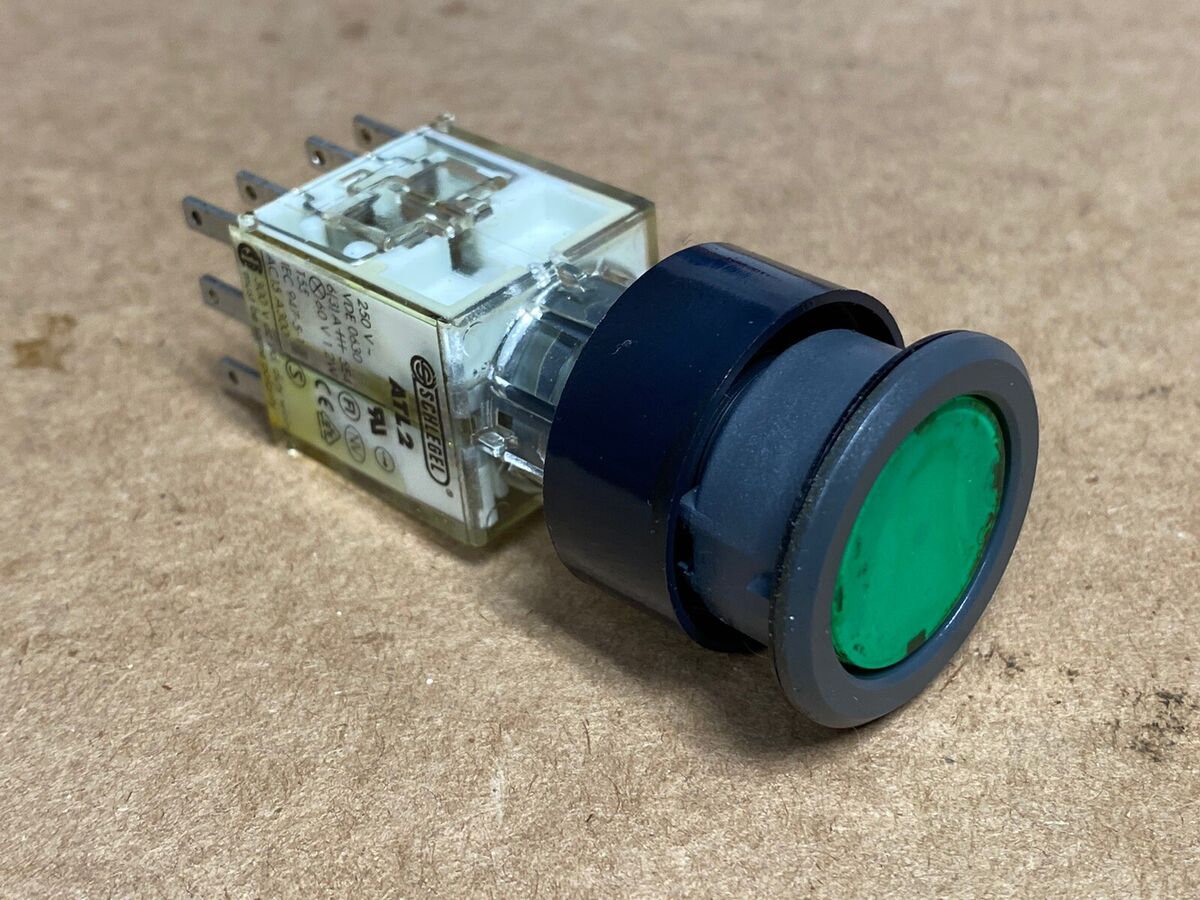 Contact Block With Light Green Push Button Schlegel Atl2 | Schlegel Main image