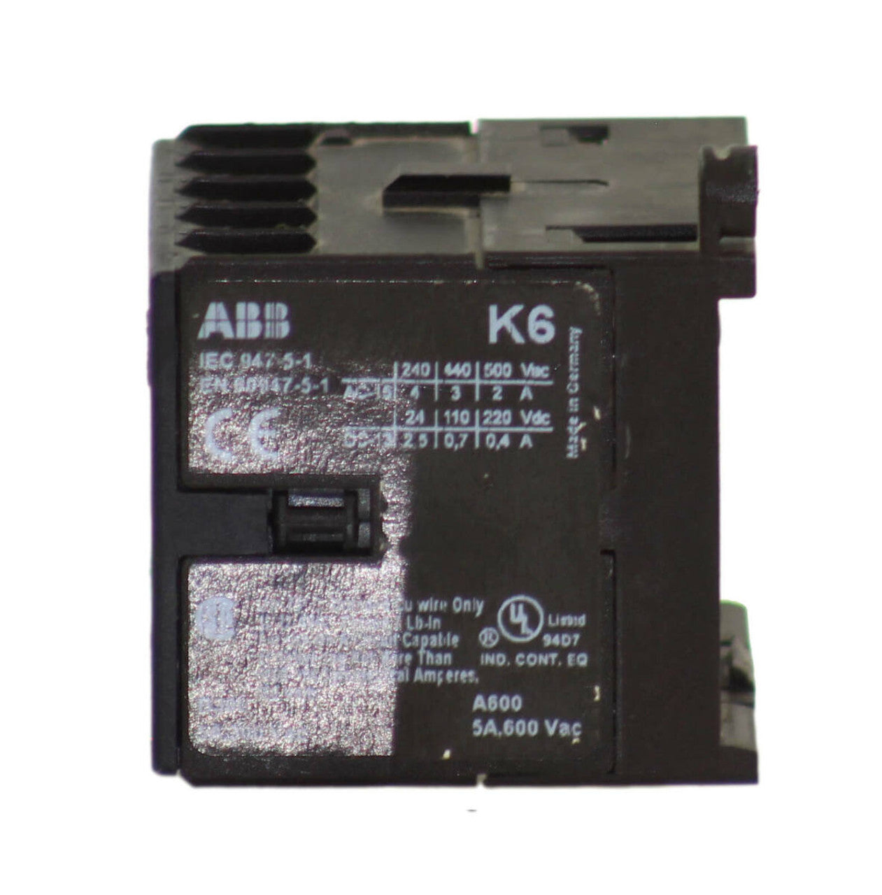 Contactor Relay 5A 600 VAC Abb Mini | K6-31Z-P Main image