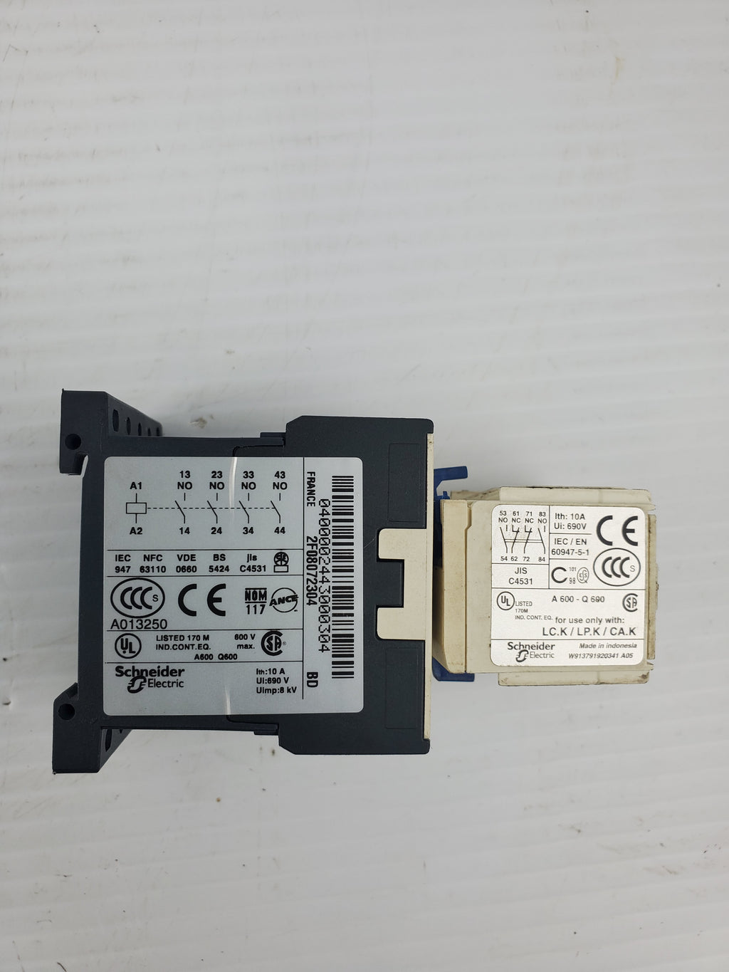 Contactor With La1Kn22 Auxiliary Contact Block Telemecanique A013250