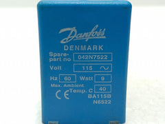 042N7522 Coil 115V 60Hz 9W-Danfoss