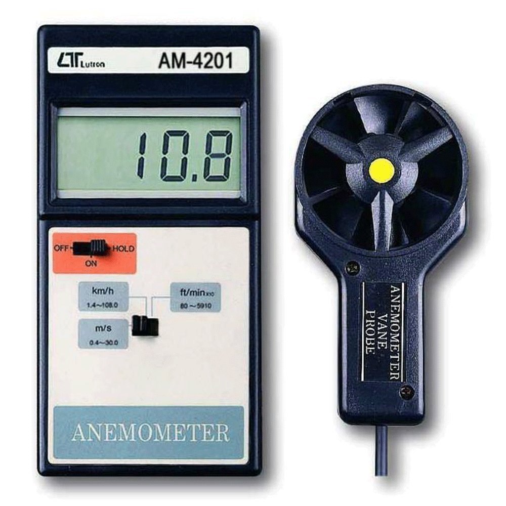 Digital Anemometer Vane Probe DC 9V-Lutron AM-4201 Main image