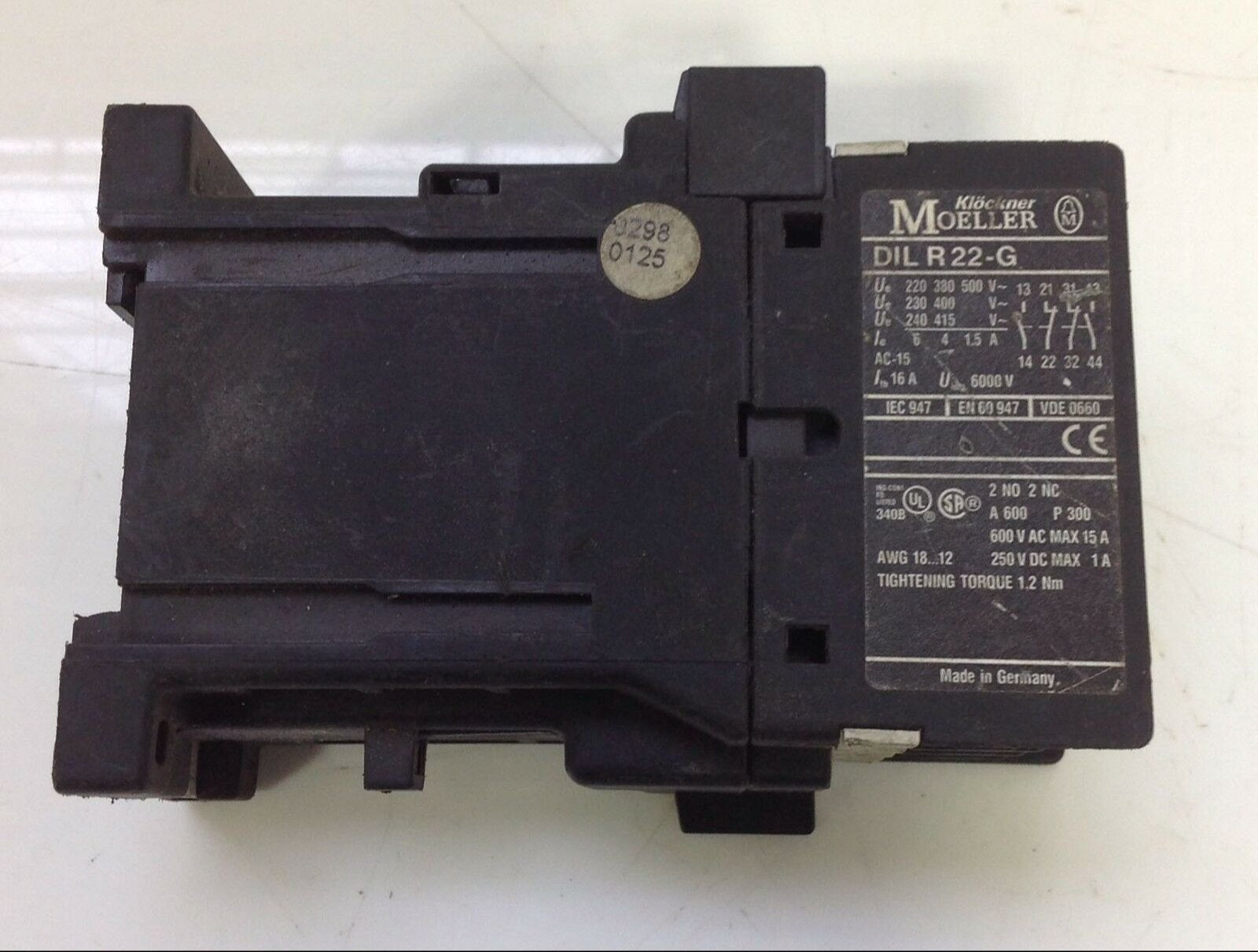 DIL R22 Contactor | Klockner Moeller