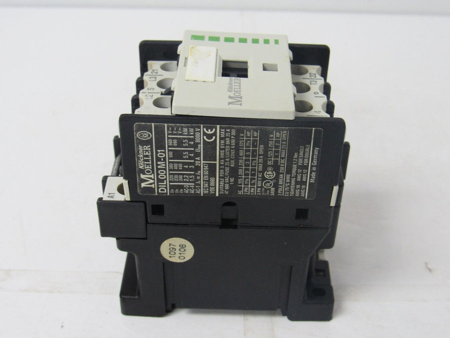 Klockner Moeller DIL00M-01 Contactor - 8000V, 20A - Industrial Automation-Ram Automations