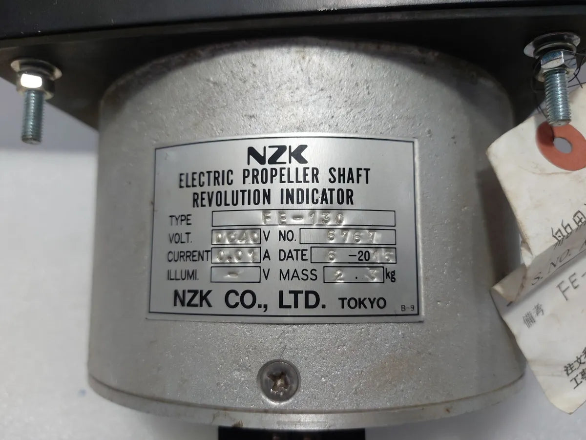 Electric Propeller Shaft Revolution Indicator for NZK JIS-F-8521 FE-130 Main image