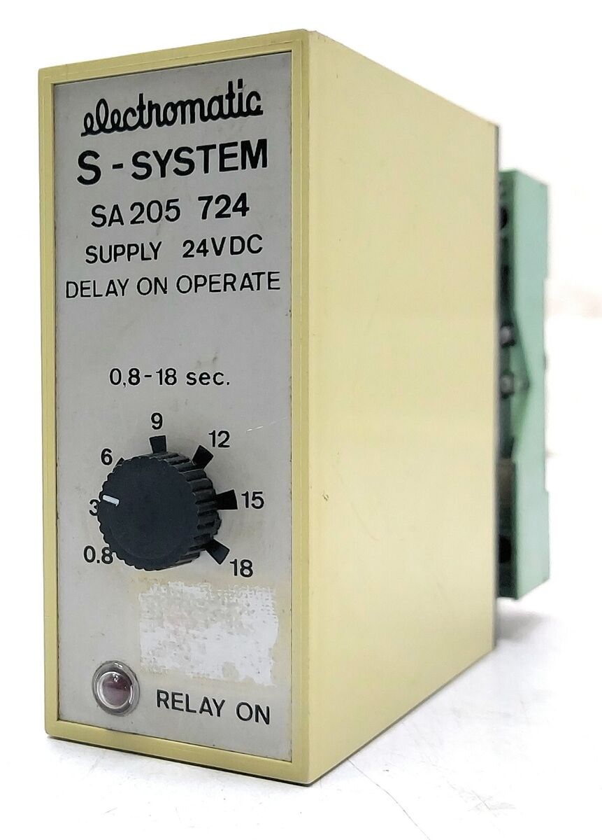 ELECTROMATIC S-SYSTEM SA 220 DELAY ON OPERATE RELAY 220V AC AG622 | ELECTROMATIC Main image