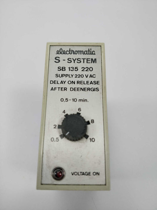 ELECTROMATIC S-SYSTEM SB 135 220 DELAY ON RELEASE | ELECTROMATIC
