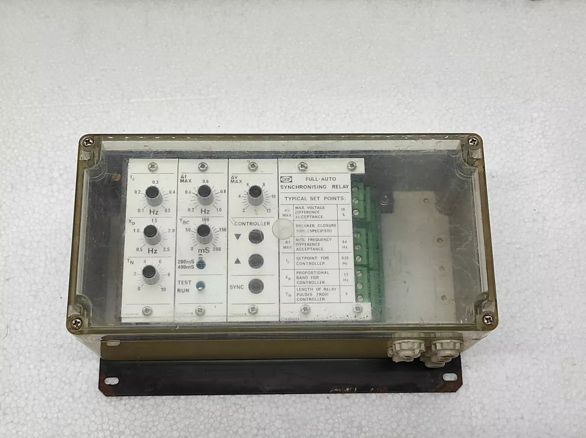 Full-auto Synchronising Relay 0.4Hz Deif