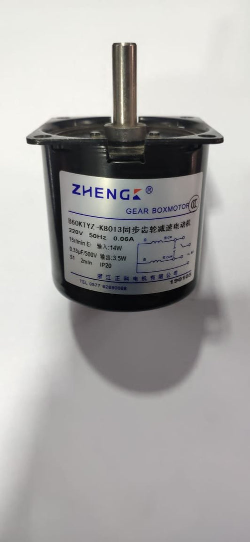 Zheng Gear-box Motor Zga60Fhh - 24V DC Motor 60 RPM-Ram Automations