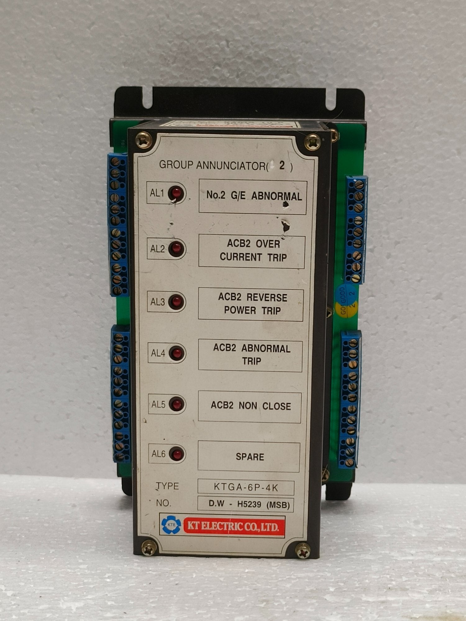 Group Annunciator Electric KTGA-6P-4K | KT Electric