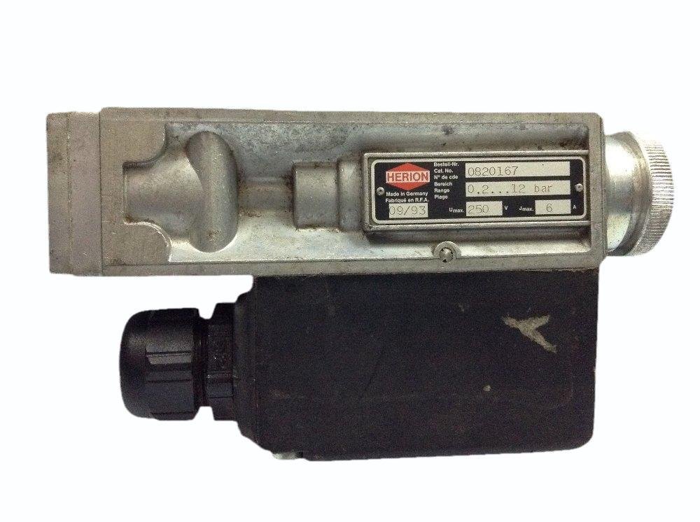 HERION Adjustable Pressure Switch 0820167 0.2...12Bar | HERION