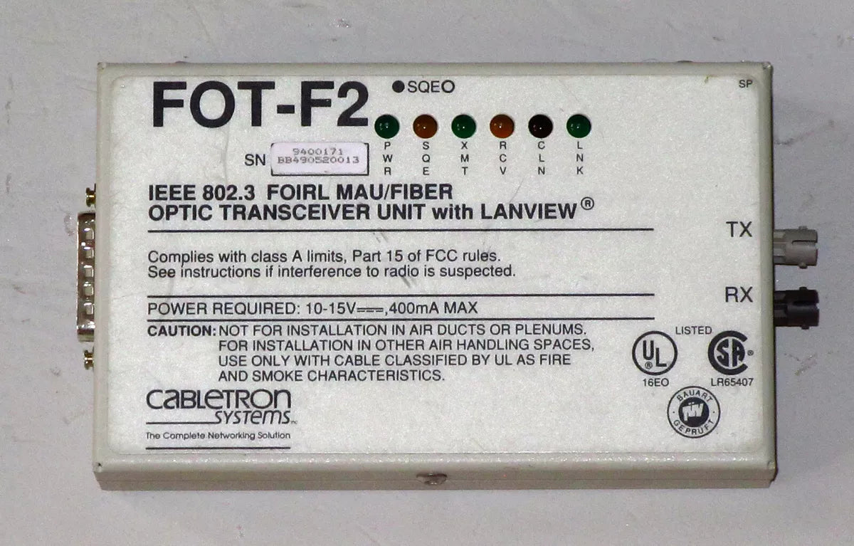 High-performance Cabletron FOT-F2 Optic Transceiver for Enhanced Connectivity
