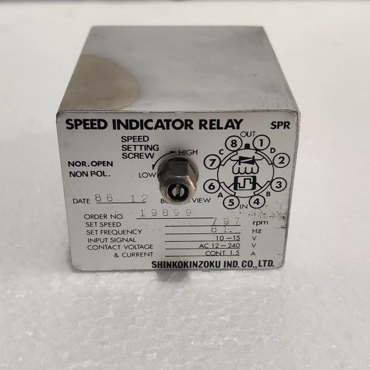 High Performance Shinko SPR Speed Indicator Relay