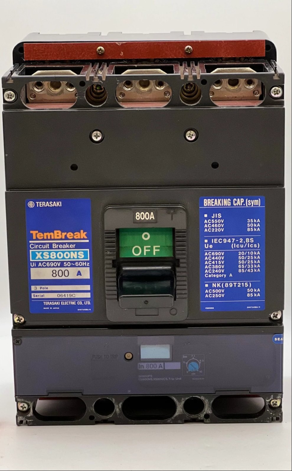 High Performance TERASAKI ECC-952 Circuit Breaker for Electrical Systems Main image