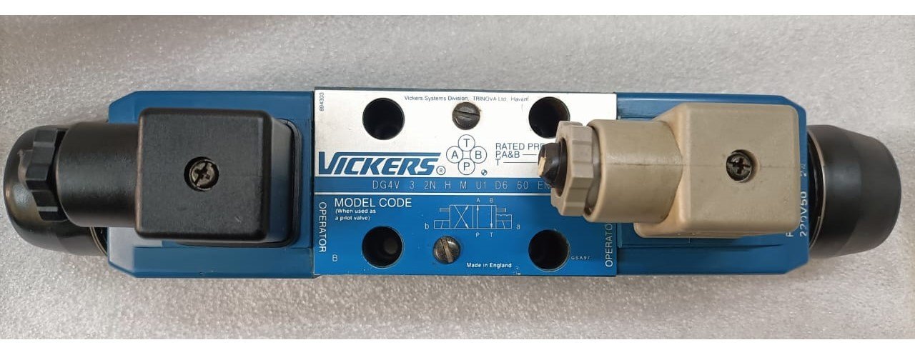 High Performance Vickers Directional Control Hydraulic Valve - DG4V 3 2N H M U1 D6 60 EN38 Main image