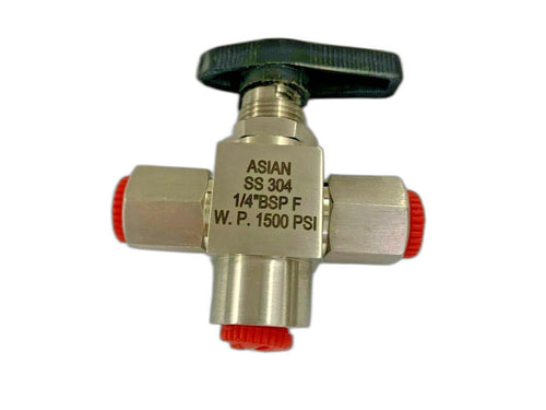 14 Inch Npt F Panel Mount Ball Valve - Model H463 - SS316L-Ram Automations