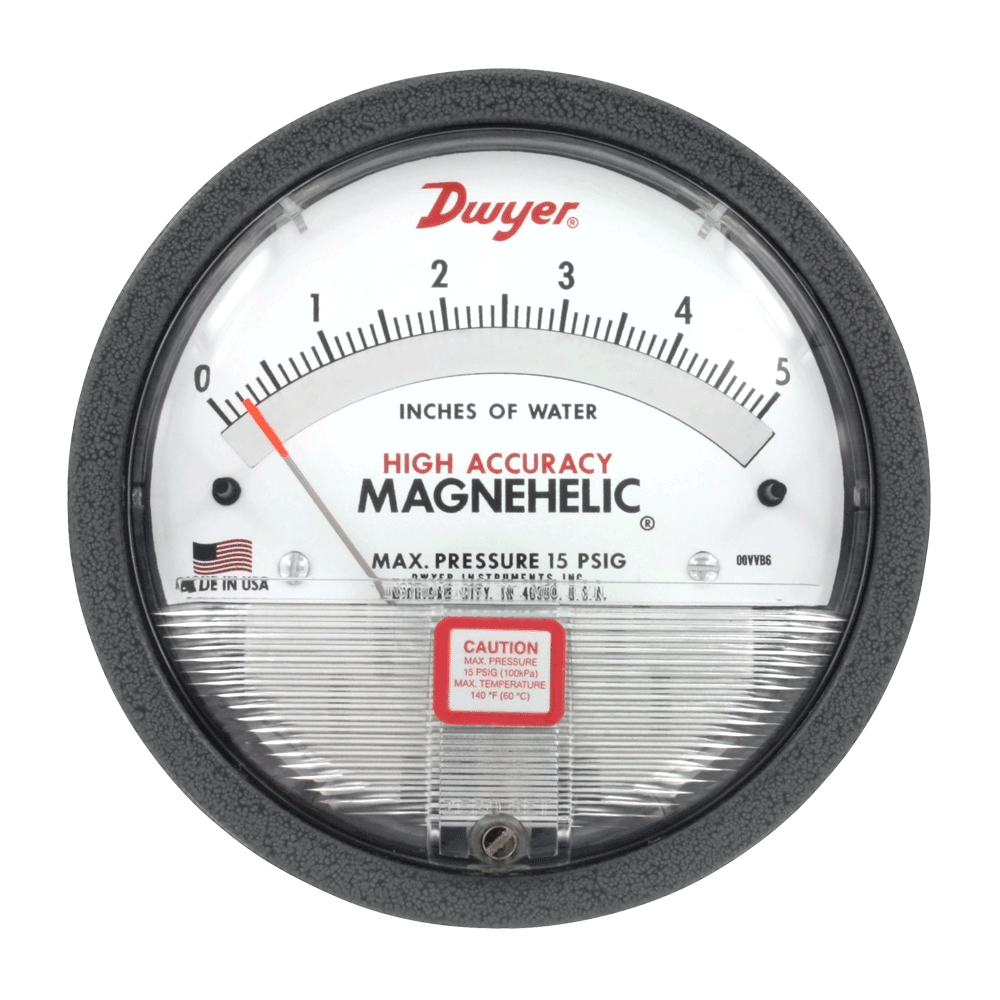 High Performance Dwyer 2000 Series Magnehelic Differential Pressure Gauge - Ram Automations