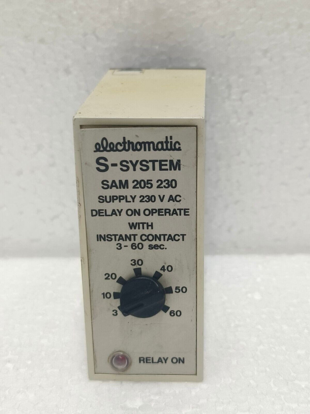 Highly Efficient Electromatic SA 205 S-System Time Relay