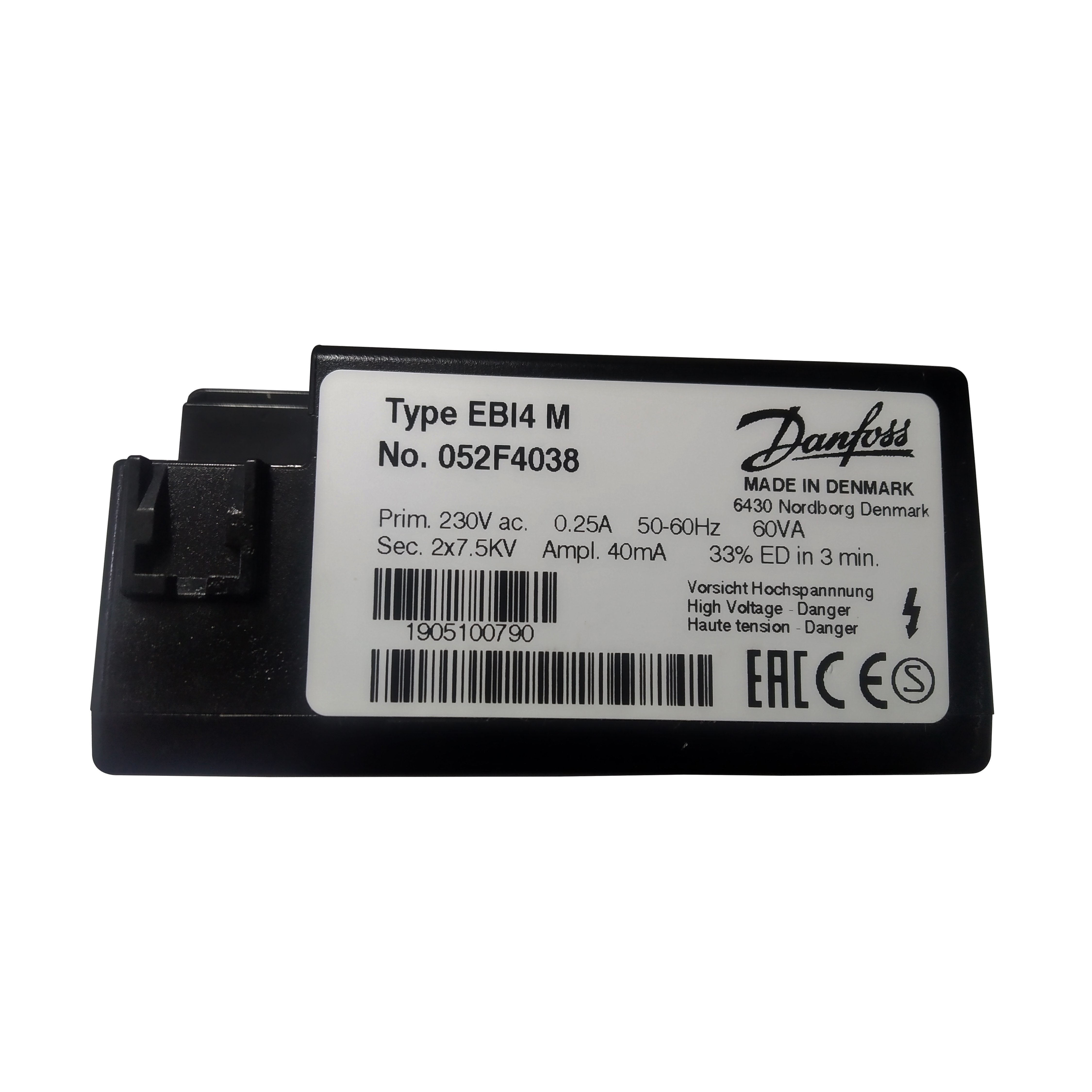 Ignition Transformer Service Kit Danfoss Ebi4 M S | Danfoss Main image