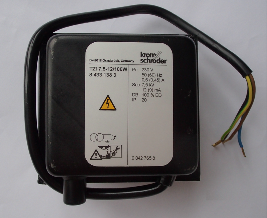 Krom Schroder Ignition Transformer Tgi 7,5-12 100W - High Voltage-Ram Automations