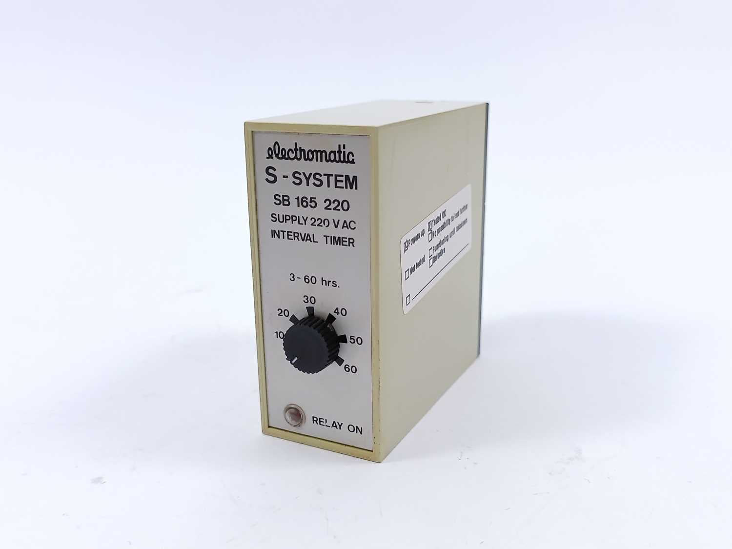 Interval Timer Electromatic SB 165 220 3-60 Min | Electromatic Main image