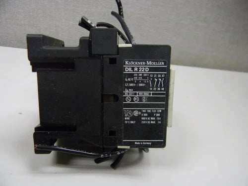 KLOCKNER-MOELLER DIL R 22 CONTACTOR RELAY AG156 | KLOCKNER-MOELLER