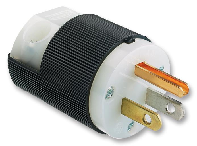 Hubbell HBL5266C 15A 125V Straight Blade Plug - Electrical Power-Ram Automations