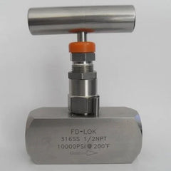 High Pressure Needle Valve for Temperature up to 200 Degrees Fahrenheit - 10000 PSI - Ram Automations