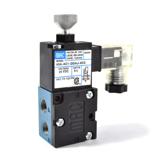 Mac 46A-AC1-JDAA-1GA Solenoid Valve - 24 VDC, 100 PSI-Ram Automations