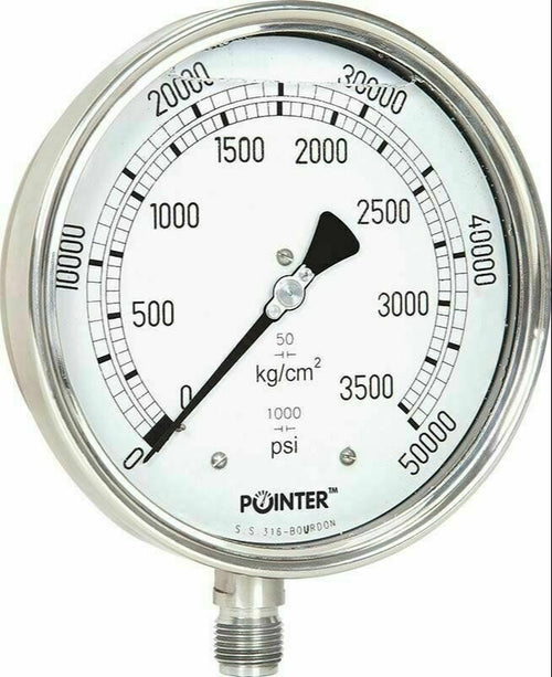 Hydac Pressure Gauge 0-3500 PSI - Manometer 229 688 7-627-Ram Automations