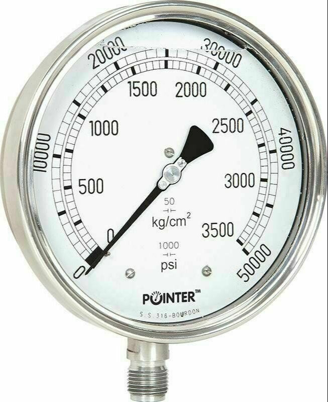 Hydac Pressure Gauge 0-3500 PSI - Manometer 229 688 7-627-Ram Automations