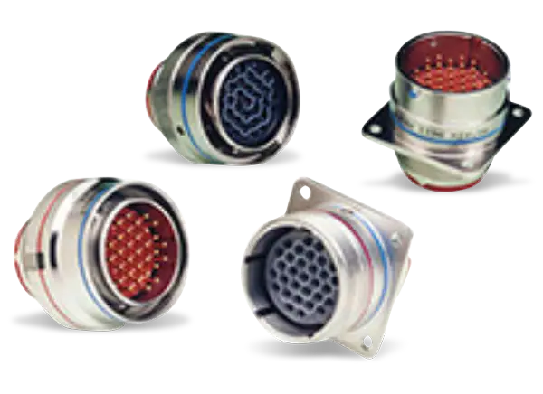 Matrix Connector M83723-97n1203 Set of Four Circular Connectors with Metal Shell for Reliable Connectivity