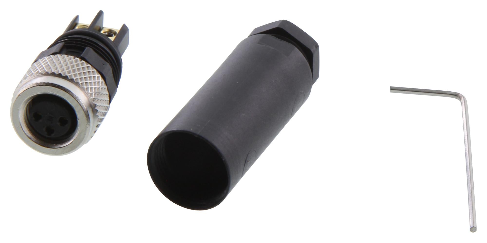 Matrix Connector M83723-97s1005n from Ram Automations including connector and sleeve with an adjustment tool Main image