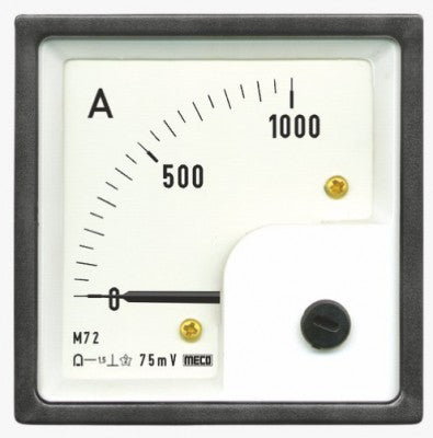 Meco ML96 DC Moving Coil DIN Panel Ammeter and Voltmeter for Precise Measurements Main image