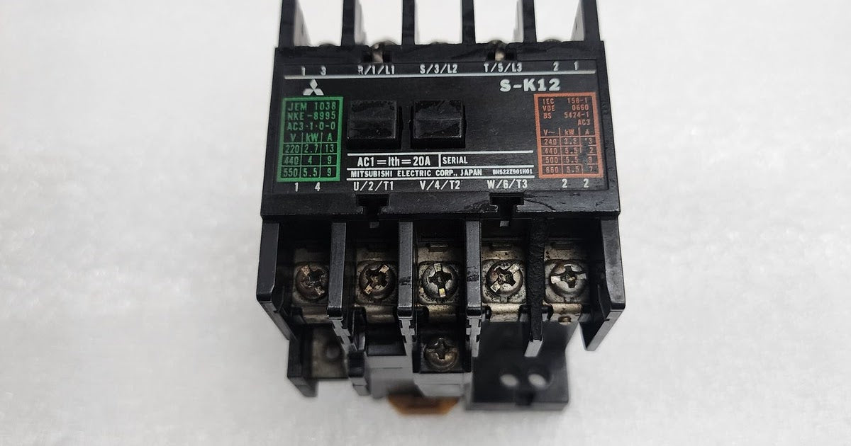 MITSUBISHI MAGNETIC CONTACTOR COIL S-K12 20A AG581 | MITSUBISHI