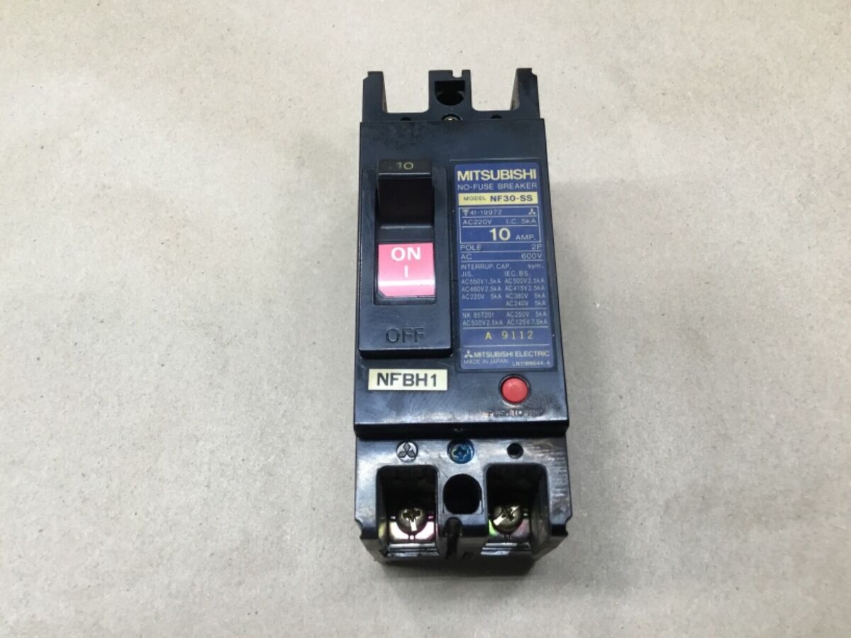 MITSUBISHI NO-FUSE BREAKER 10A NF30-SS AG563 | MITSUBISHI