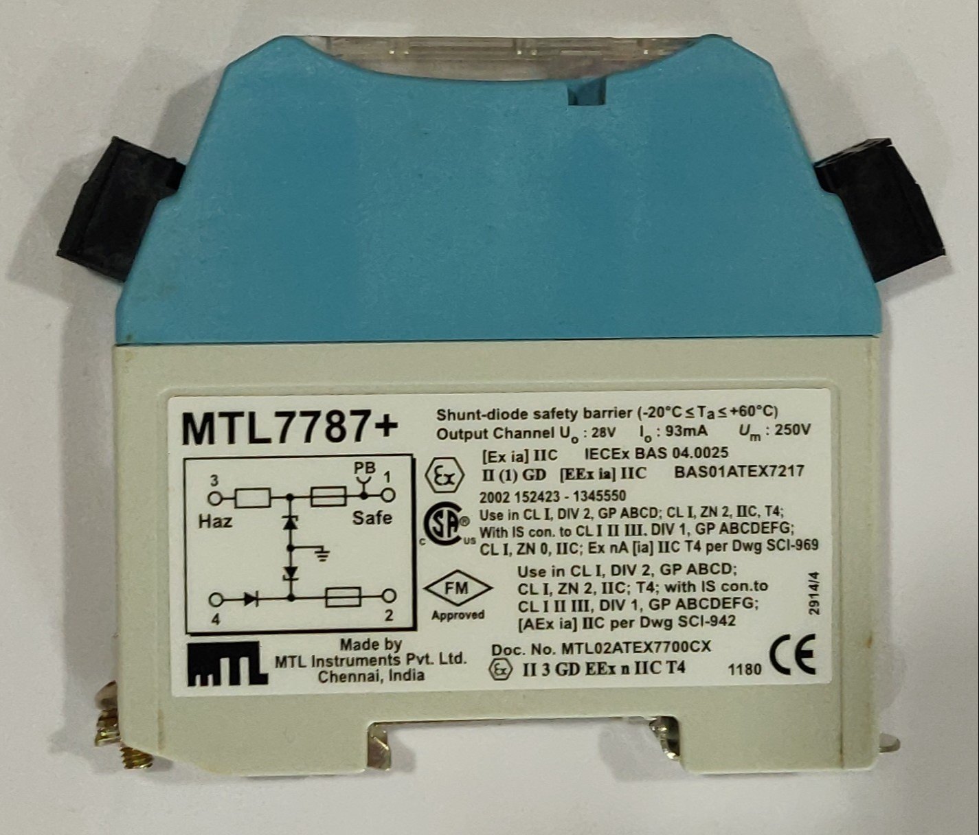 MTL 778AC SHUNT-DIODE SAFETY BARRIER Main image
