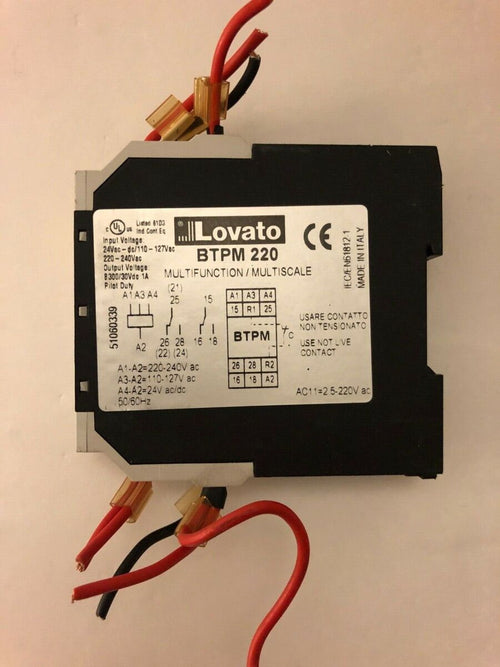 Multifunction Multiscale Time Relay Lovato BTPM 220 | Lovato