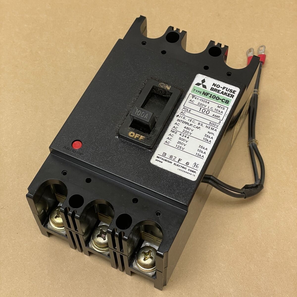 No-fuse Breaker 3 Pole Mitsubishi NF100-CB Main image