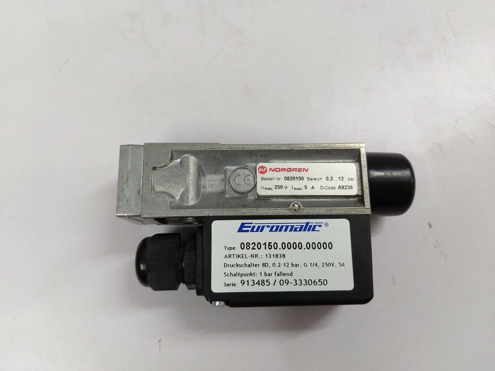 NORGREN 0820150 Pressure Switch - Industrial Precision Main image