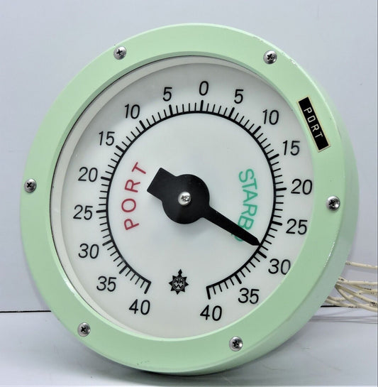 Osaka Nunotani JIS F 8522 SL-200 Electric Rudder Angle Indicator for Marine Vessels