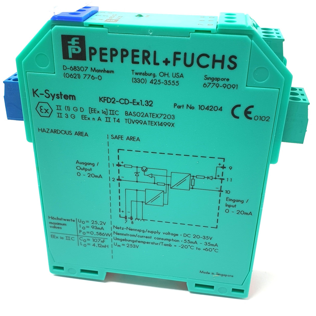 Pepperl+Fuchs KFD2-CD-EX1.32 Precision Control Driver Main image
