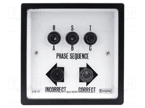 Crompton Phase Sequence Indicator 150-500V - Phase Rotation Tester-Ram Automations