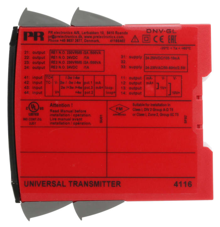 PR Electronics 5111 Universal Transmitter AG660 - Best Quality and Performance