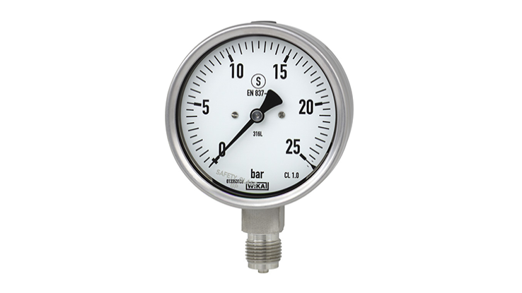Pressure Gauge 0-25 Bar Wika En 837-1 E